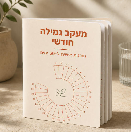 חוברת מעקב גמילה - תוכנית 30 ימים